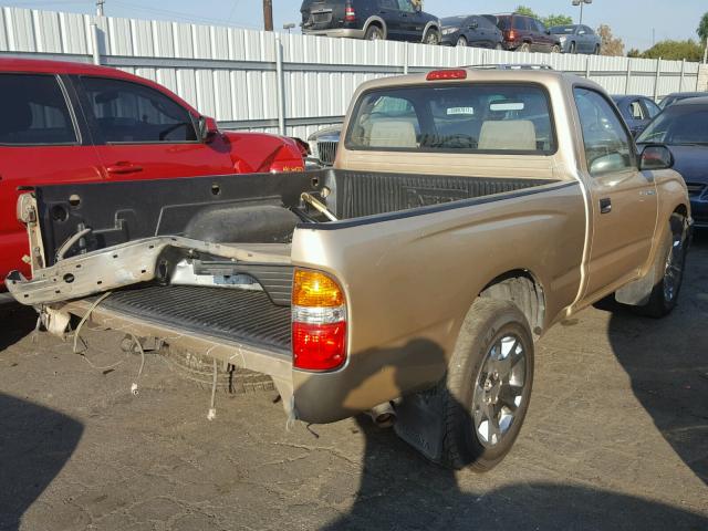 5TENL42N03Z266040 - 2003 TOYOTA TACOMA GOLD photo 4