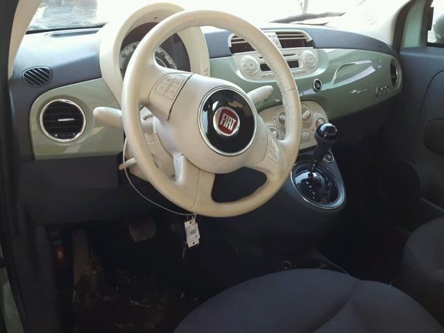 3C3CFFAR5DT554630 - 2013 FIAT 500 POP GREEN photo 9