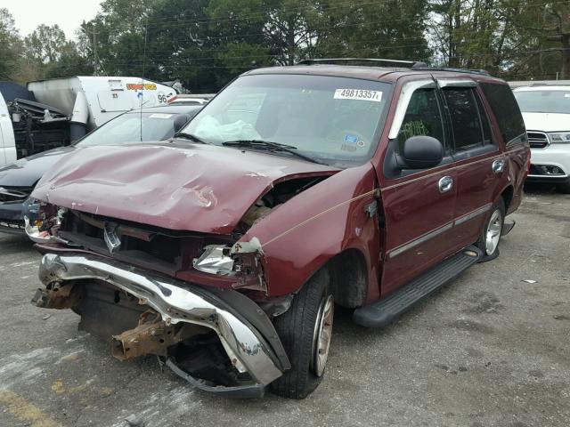 1FMRU1761XLB13357 - 1999 FORD EXPEDITION MAROON photo 2