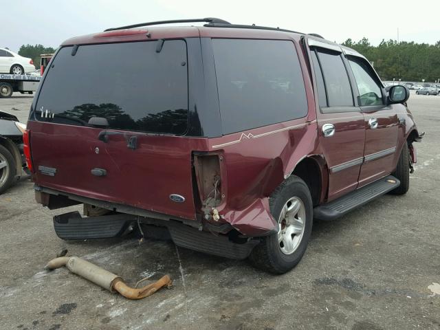 1FMRU1761XLB13357 - 1999 FORD EXPEDITION MAROON photo 4