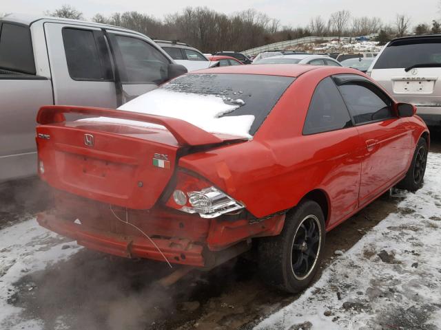 1HGEM22995L072727 - 2005 HONDA CIVIC EX RED photo 4