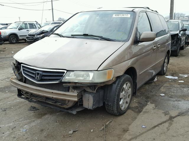 5FNRL18034B010036 - 2004 HONDA ODYSSEY EX TAN photo 2