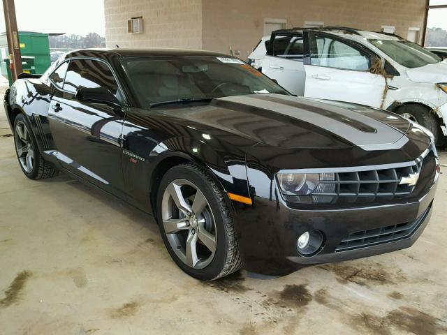 2G1FC1E3XC9187308 - 2012 CHEVROLET CAMARO LT BLACK photo 1