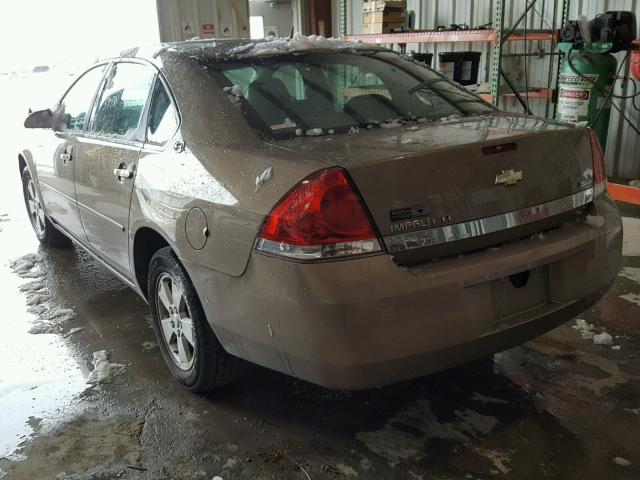 2G1WT58K379378732 - 2007 CHEVROLET IMPALA LT BROWN photo 3