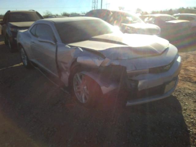 2G1FB1E35F9173243 - 2015 CHEVROLET CAMARO LS SILVER photo 1