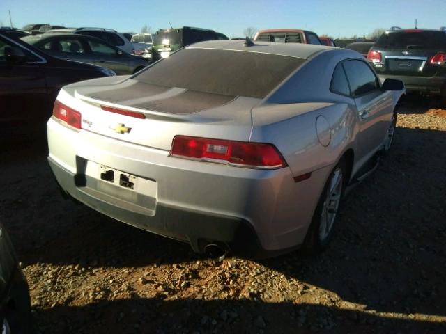 2G1FB1E35F9173243 - 2015 CHEVROLET CAMARO LS SILVER photo 4