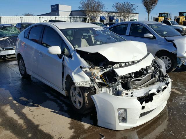 JTDKN3DU2A0054345 - 2010 TOYOTA PRIUS WHITE photo 1