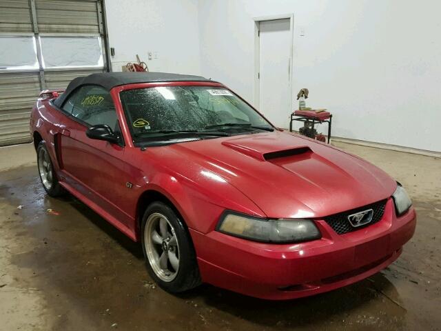 1FAFP45X61F182312 - 2001 FORD MUSTANG GT RED photo 1