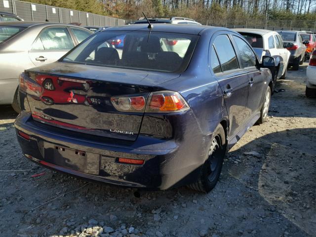 JA32U2FU9EU008051 - 2014 MITSUBISHI LANCER ES/ BLUE photo 4