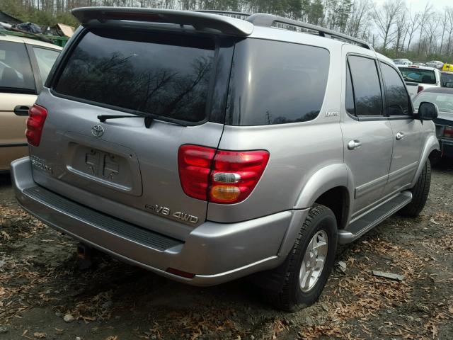 5TDBT48A12S087735 - 2002 TOYOTA SEQUOIA LI SILVER photo 4