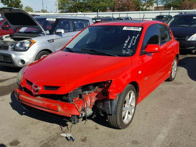 JM1BK343871601007 - 2007 MAZDA 3 HATCHBAC RED photo 2