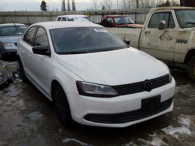 3VW1K7AJ4DM252297 - 2013 VOLKSWAGEN JETTA BASE WHITE photo 1