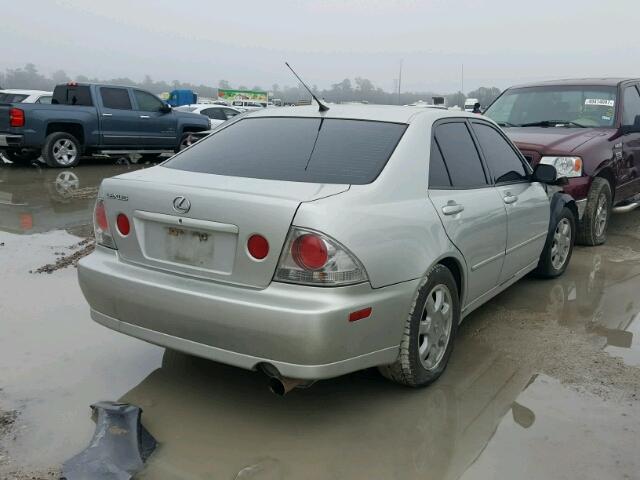 JTHBD182110014370 - 2001 LEXUS IS 300 SILVER photo 4