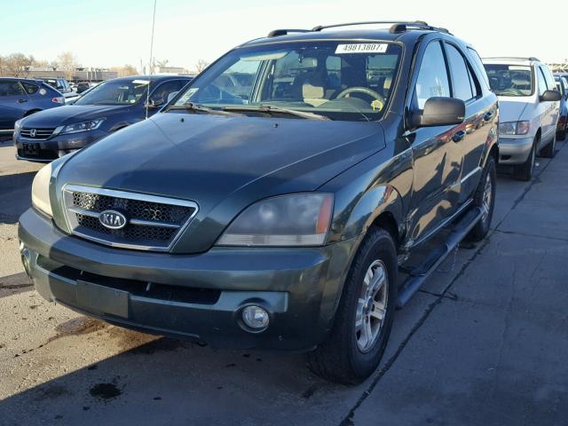 KNDJC733355455431 - 2005 KIA SORENTO EX GREEN photo 2