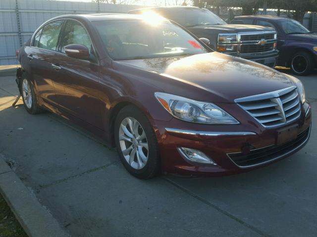 KMHGC4DD3DU212556 - 2013 HYUNDAI GENESIS 3. BURGUNDY photo 1