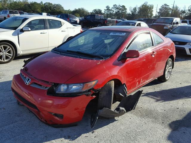 2HGFG12858H507578 - 2008 HONDA CIVIC EX RED photo 2