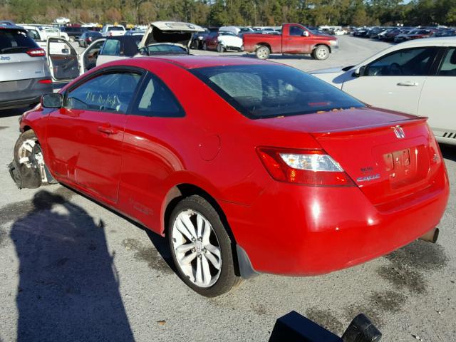 2HGFG12858H507578 - 2008 HONDA CIVIC EX RED photo 3