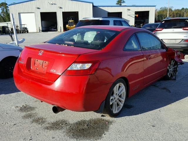 2HGFG12858H507578 - 2008 HONDA CIVIC EX RED photo 4