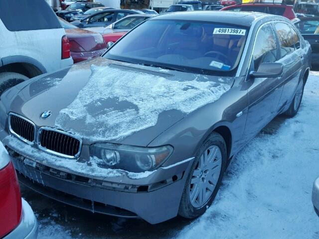 WBAGN63422DR04779 - 2002 BMW 745 LI TAN photo 2