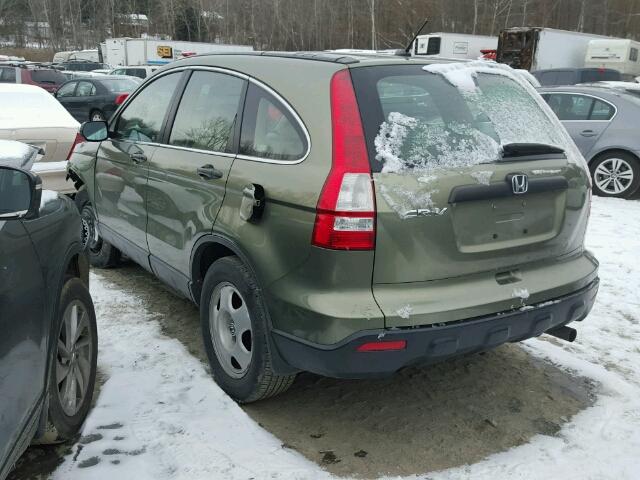 5J6RE48328L038462 - 2008 HONDA CR-V LX GREEN photo 3