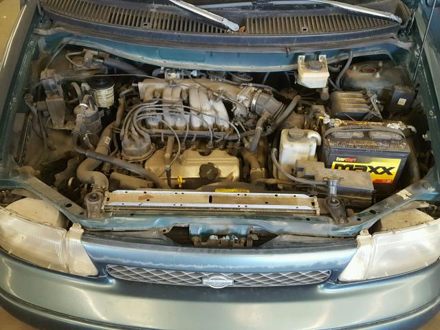 4N2DN1116VD810049 - 1997 NISSAN QUEST XE GREEN photo 7