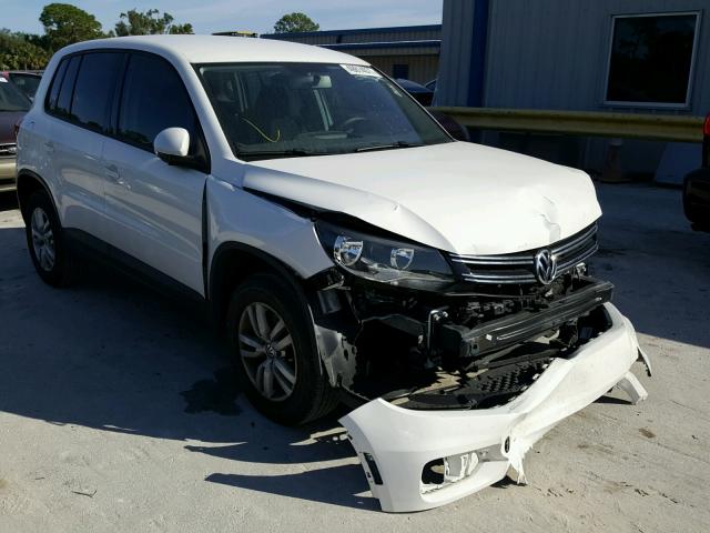 WVGAV3AX4DW585683 - 2013 VOLKSWAGEN TIGUAN S WHITE photo 1