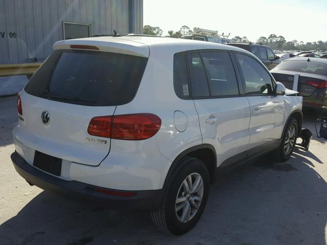 WVGAV3AX4DW585683 - 2013 VOLKSWAGEN TIGUAN S WHITE photo 4