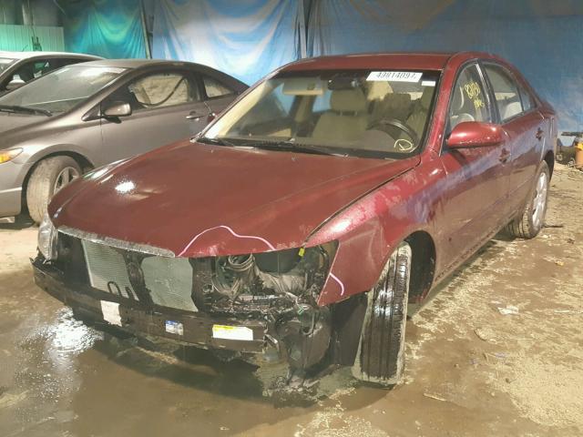 5NPET4AC9AH598140 - 2010 HYUNDAI SONATA GLS MAROON photo 2