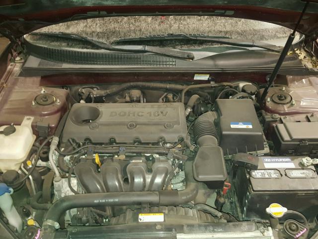 5NPET4AC9AH598140 - 2010 HYUNDAI SONATA GLS MAROON photo 7