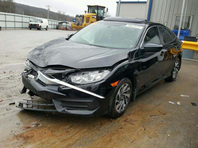 19XFC2F70HE006322 - 2017 HONDA CIVIC EX BLACK photo 2
