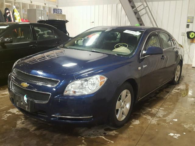 1G1ZF57568F153732 - 2008 CHEVROLET MALIBU HYB BLUE photo 2