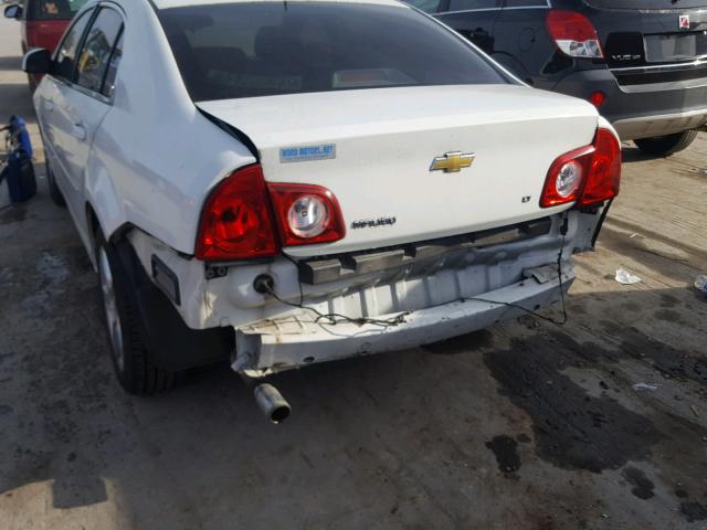 1G1ZH57B994254938 - 2009 CHEVROLET MALIBU 1LT WHITE photo 9