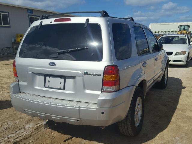 1FMCU96H06KD04036 - 2006 FORD ESCAPE HEV SILVER photo 4