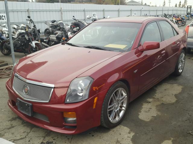 1G6DN56S550190428 - 2005 CADILLAC CTS-V RED photo 2