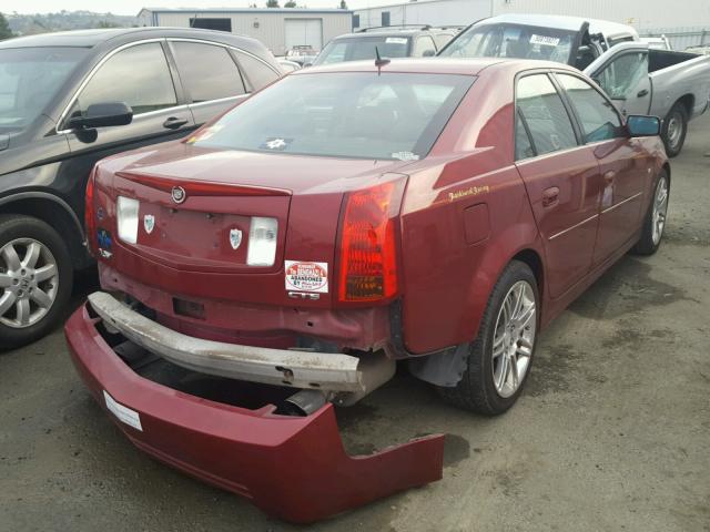 1G6DN56S550190428 - 2005 CADILLAC CTS-V RED photo 4