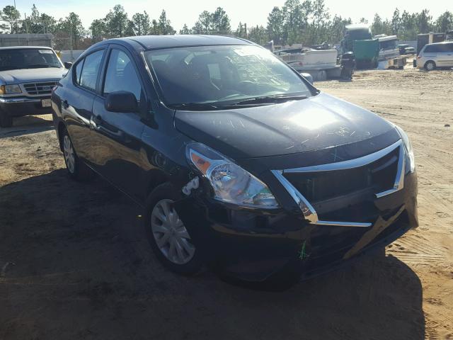 3N1CN7AP8FL816875 - 2015 NISSAN VERSA S BLACK photo 1