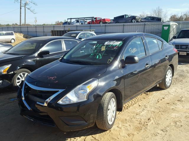 3N1CN7AP8FL816875 - 2015 NISSAN VERSA S BLACK photo 2