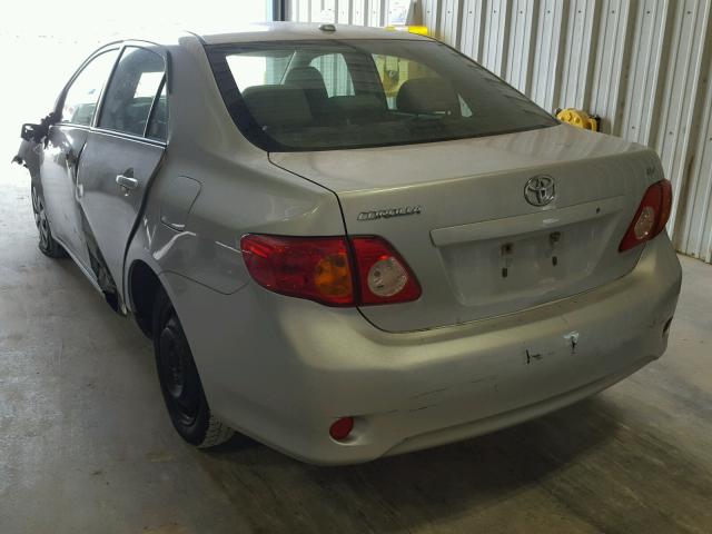 JTDBU4EE8A9112812 - 2010 TOYOTA COROLLA BA SILVER photo 3