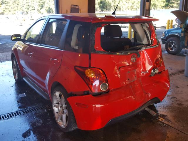 JTKKT624350100029 - 2005 TOYOTA SCION XA RED photo 3