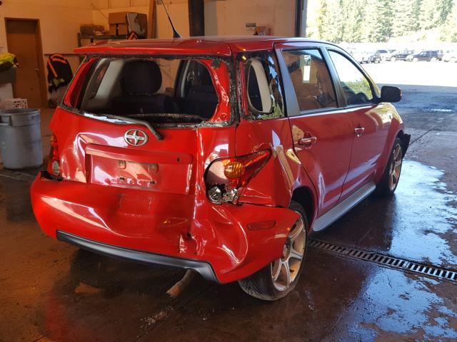 JTKKT624350100029 - 2005 TOYOTA SCION XA RED photo 4