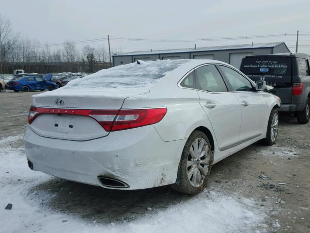 KMHFH4JG6CA162022 - 2012 HYUNDAI AZERA GLS WHITE photo 4