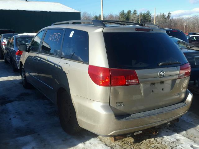 5TDZA23C94S012611 - 2004 TOYOTA SIENNA CE GOLD photo 3