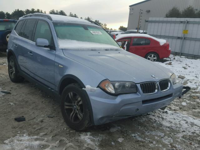 WBXPA93486WG91997 - 2006 BMW X3 3.0I BLUE photo 1