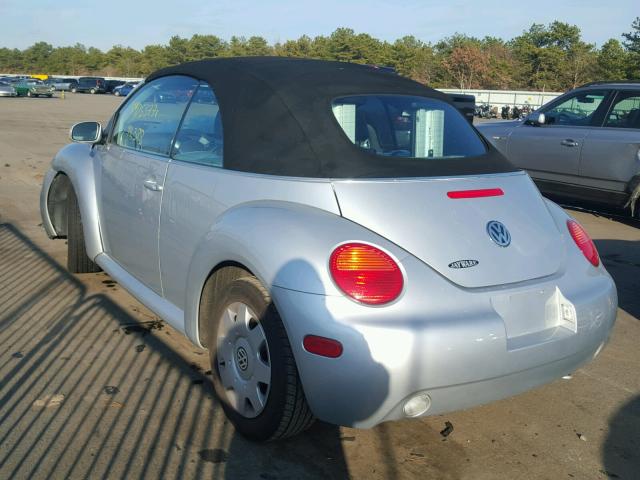 3VWBM31Y55M300699 - 2005 VOLKSWAGEN NEW BEETLE SILVER photo 3