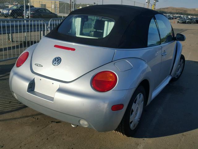 3VWBM31Y55M300699 - 2005 VOLKSWAGEN NEW BEETLE SILVER photo 4