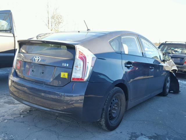 JTDKN3DU8C5493751 - 2012 TOYOTA PRIUS GRAY photo 4