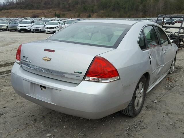 2G1WG5EK5B1210994 - 2011 CHEVROLET IMPALA LT SILVER photo 4