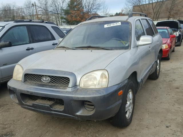 KM8SB12B74U786753 - 2004 HYUNDAI SANTA FE G SILVER photo 2