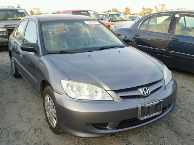 2HGES16544H623939 - 2004 HONDA CIVIC LX GRAY photo 1