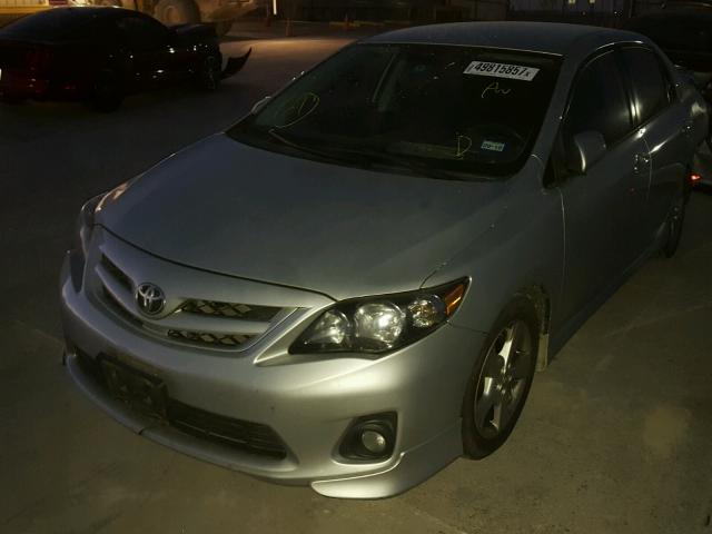 5YFBU4EE3CP039751 - 2012 TOYOTA COROLLA BA SILVER photo 2